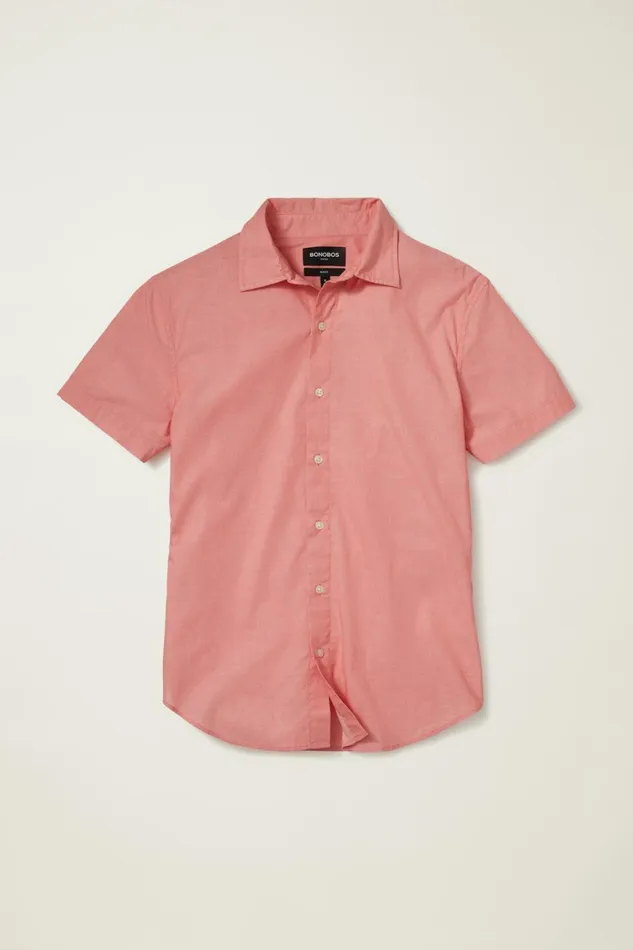 Men Riviera Short Sleeve Shirt Tropical Rum End On End Bonobos Casual Shirts