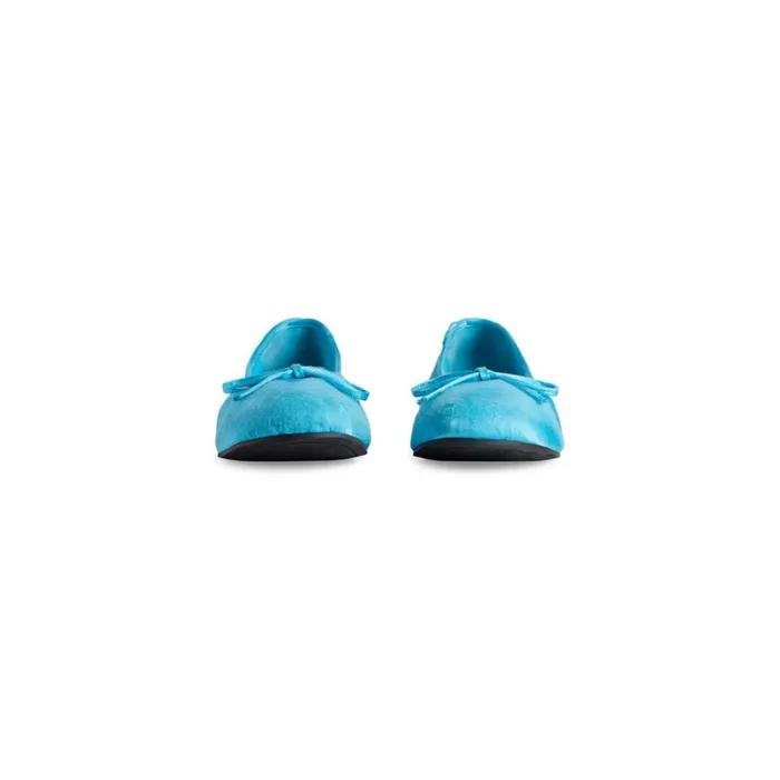 Men Sandals and Mules Balenciaga Leopold Ballerina In Turquoise
