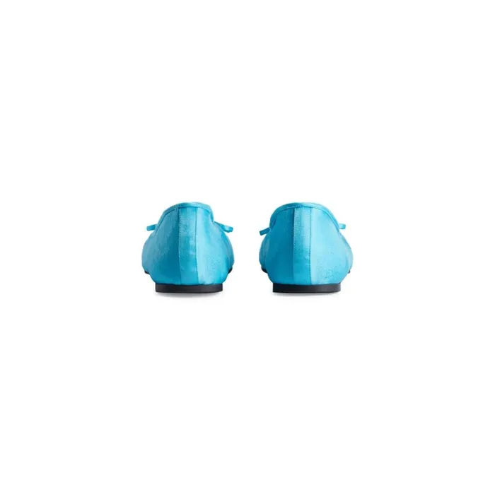 Men Sandals and Mules Balenciaga Leopold Ballerina In Turquoise