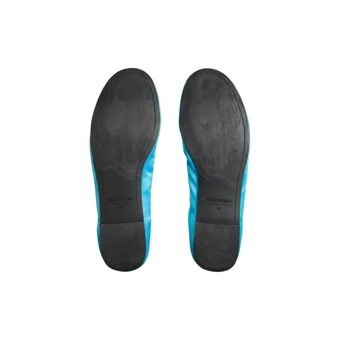 Men Sandals and Mules Balenciaga Leopold Ballerina In Turquoise