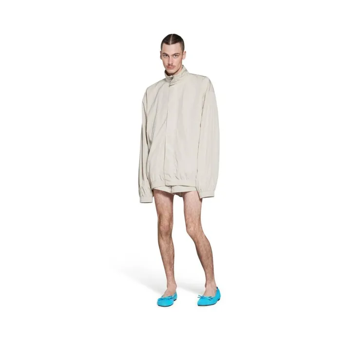 Men Sandals and Mules Balenciaga Leopold Ballerina In Turquoise