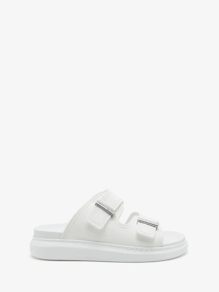 Men Sandals And Slides Alexander McQueen Oversized Hybrid Slide Ivory