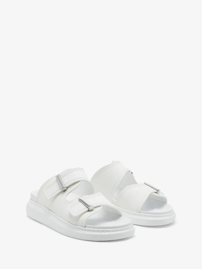 Men Sandals And Slides Alexander McQueen Oversized Hybrid Slide Ivory