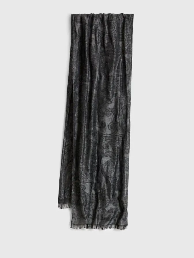 Men Scarves and Ties John Varvatos GOWER SCARF Carbon