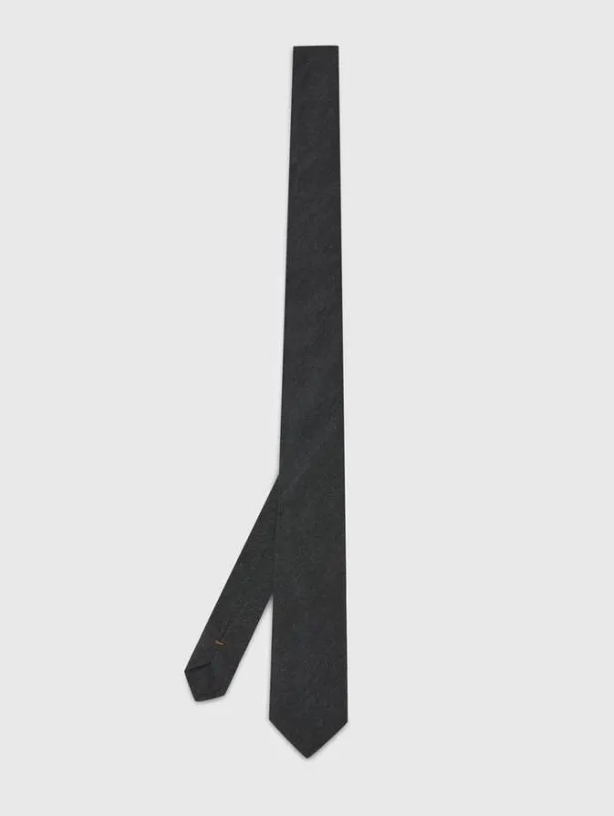 Men Scarves and Ties John Varvatos LEONE SLIM TIE Dk Steel Htr