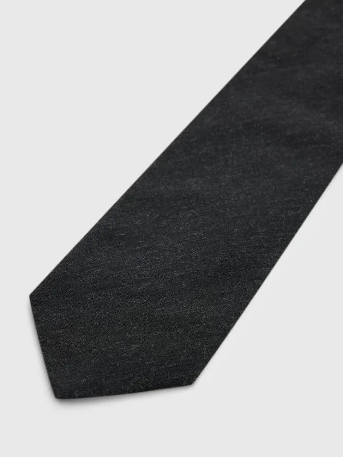Men Scarves and Ties John Varvatos LEONE SLIM TIE Dk Steel Htr