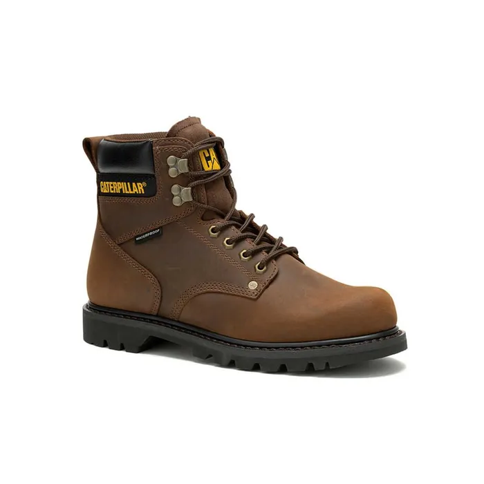 Men Second Shift Waterproof Work Boot Cat Footwear Boots