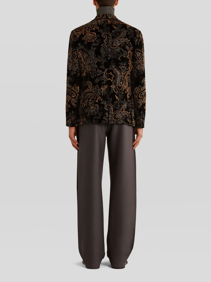 Men SemiTraditional Jacket Embroidered With Paisley Patterns And Rose Etro Jackets