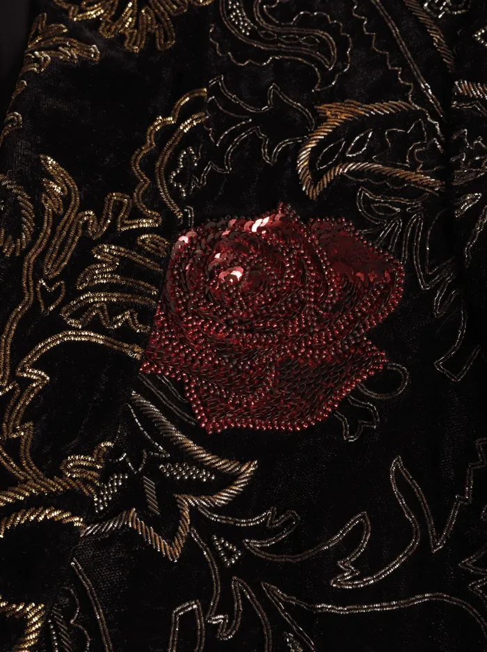Men SemiTraditional Jacket Embroidered With Paisley Patterns And Rose Etro Jackets