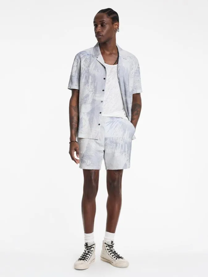 Men Shirts John Varvatos ARYA CAMP SHIRT White Sand