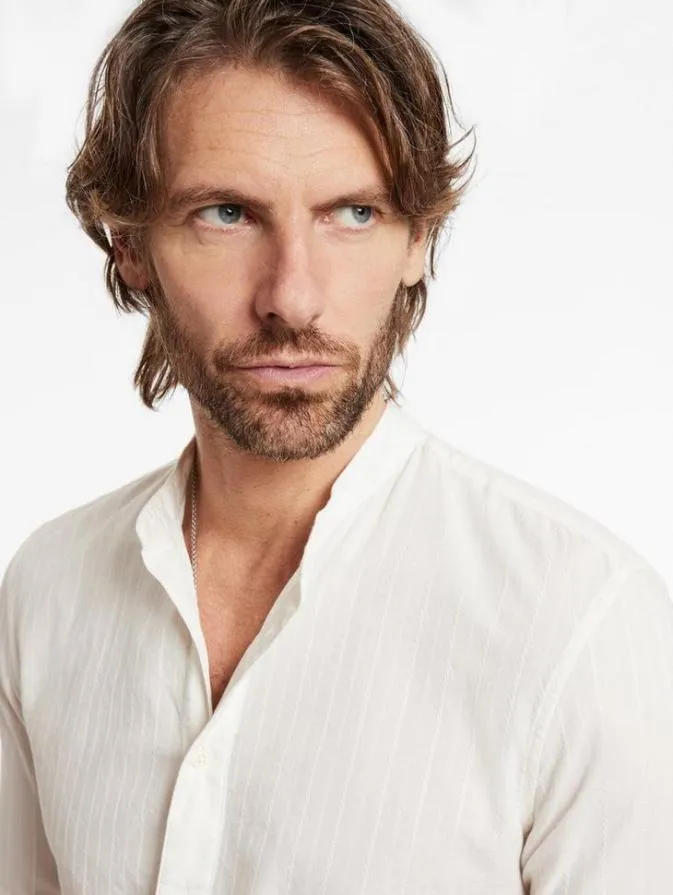 Men Shirts John Varvatos BEN SHIRT White