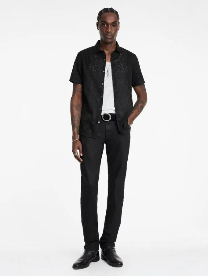 Men Shirts John Varvatos LAWRENCE SHIRT Black