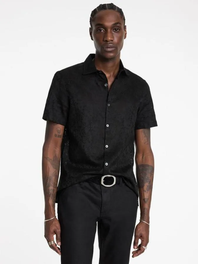 Men Shirts John Varvatos LAWRENCE SHIRT Black