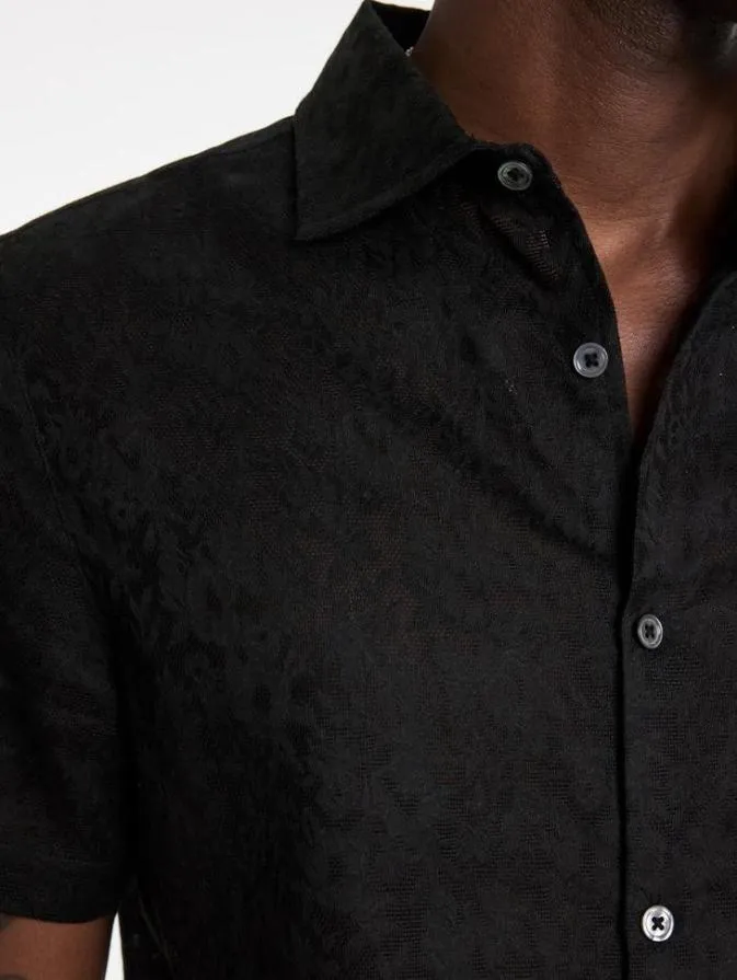 Men Shirts John Varvatos LAWRENCE SHIRT Black