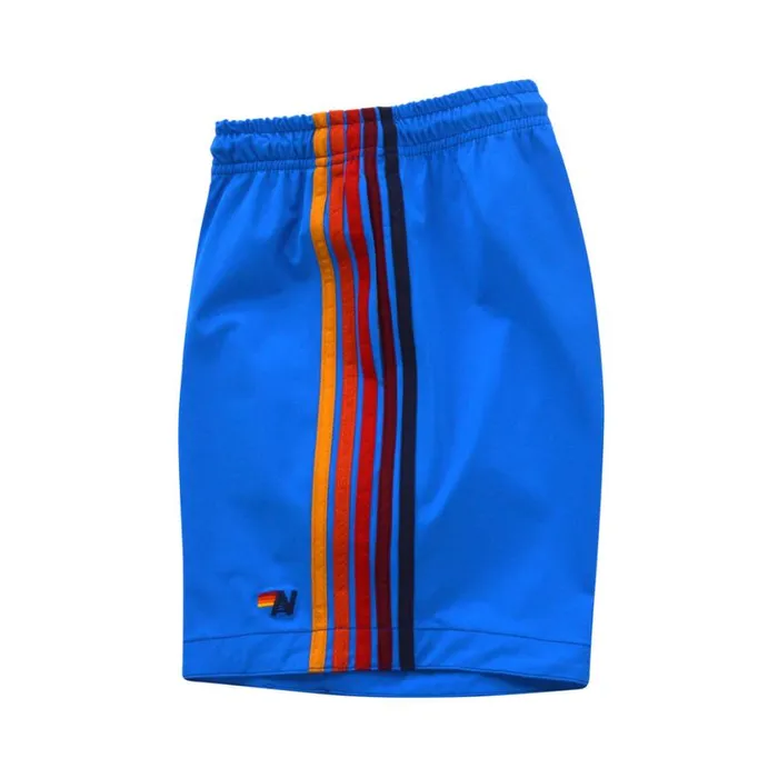 Men Shorts Aviator Nation 5 Stripe Flex Shorts 8211 Parrot Blue