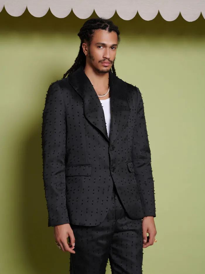 Men Sister Jane Jackets Bailey Texture Blazer Coal Black