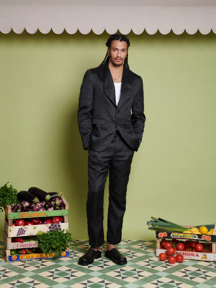 Men Sister Jane Jackets Bailey Texture Blazer Coal Black