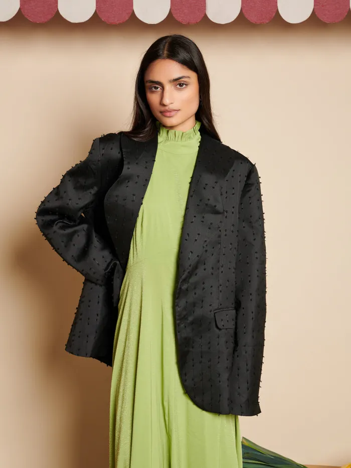Men Sister Jane Jackets Bailey Texture Blazer Coal Black