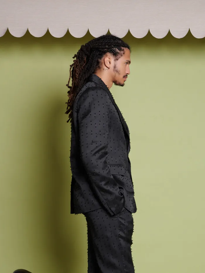 Men Sister Jane Jackets Bailey Texture Blazer Coal Black