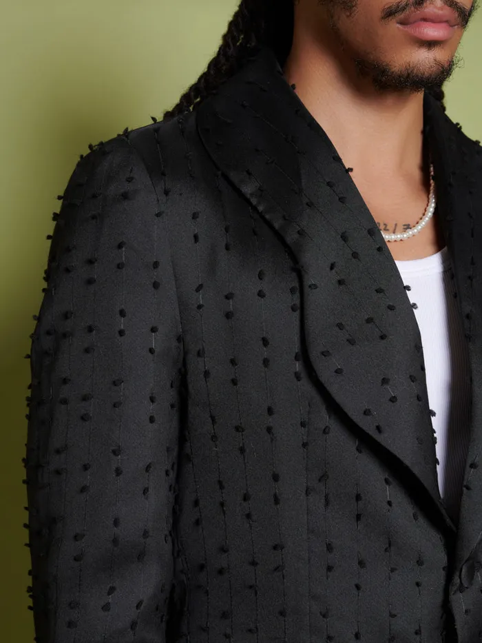 Men Sister Jane Jackets Bailey Texture Blazer Coal Black