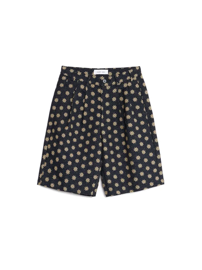 Men Sister Jane Trousers Buck Flower Tailored Shorts Maritime Blue