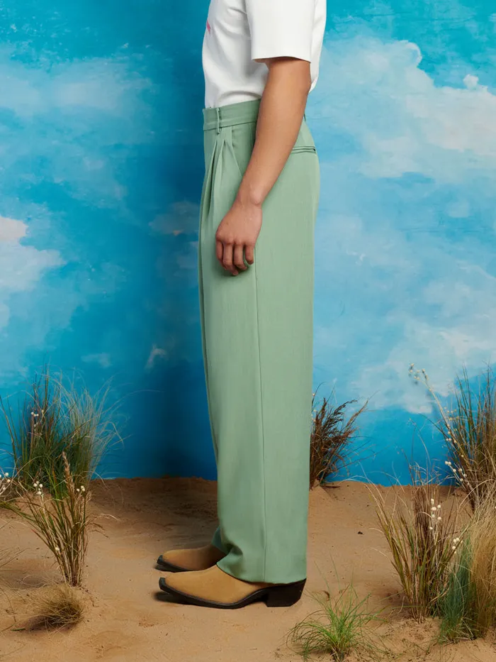 Men Sister Jane Trousers Lionel High Waisted Trousers Mint Green