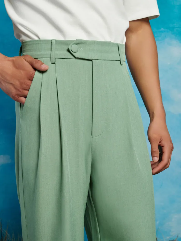 Men Sister Jane Trousers Lionel High Waisted Trousers Mint Green