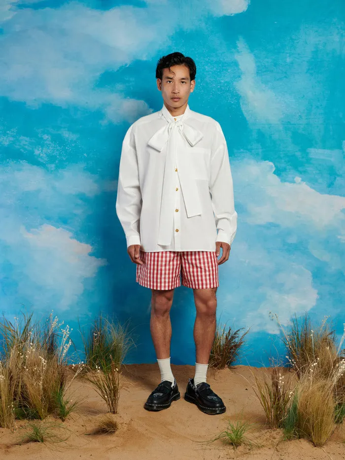 Men Sister Jane Trousers Stables Gingham Shorts Gingham Red