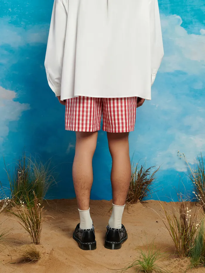 Men Sister Jane Trousers Stables Gingham Shorts Gingham Red