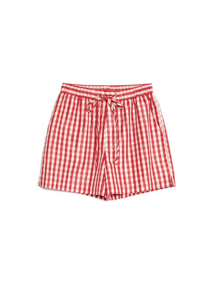 Men Sister Jane Trousers Stables Gingham Shorts Gingham Red