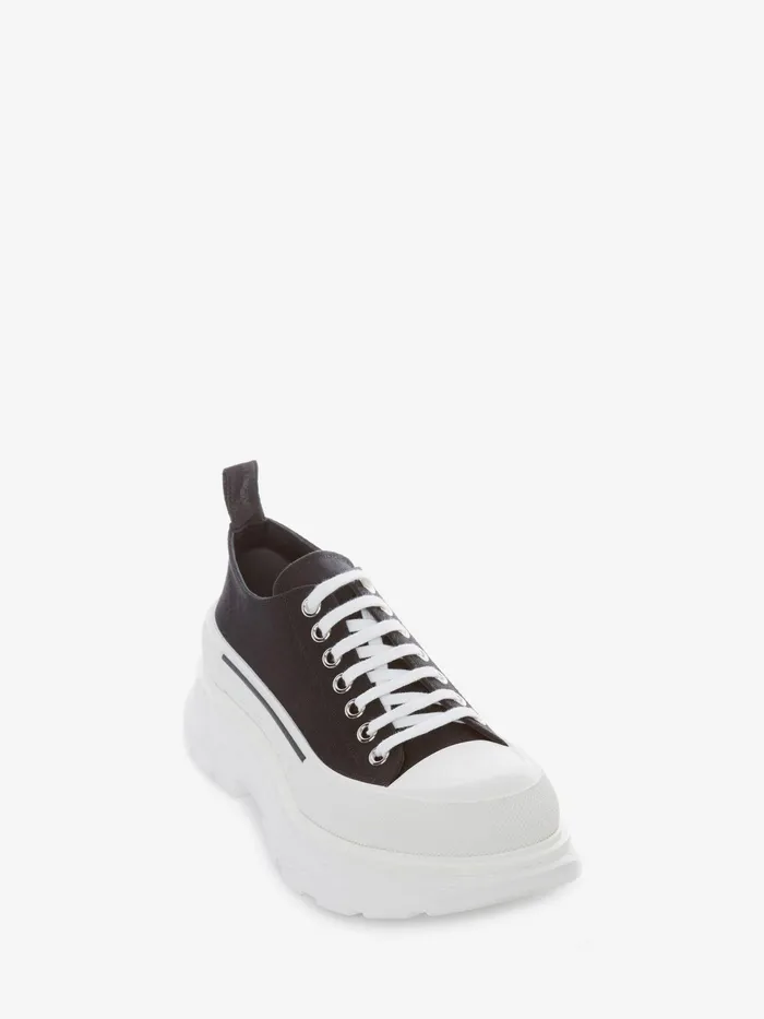 Men Sneakers Alexander McQueen Tread Slick Lace Up Blackwhite