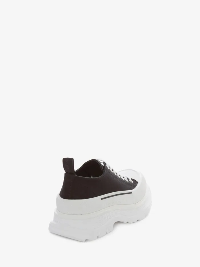 Men Sneakers Alexander McQueen Tread Slick Lace Up Blackwhite