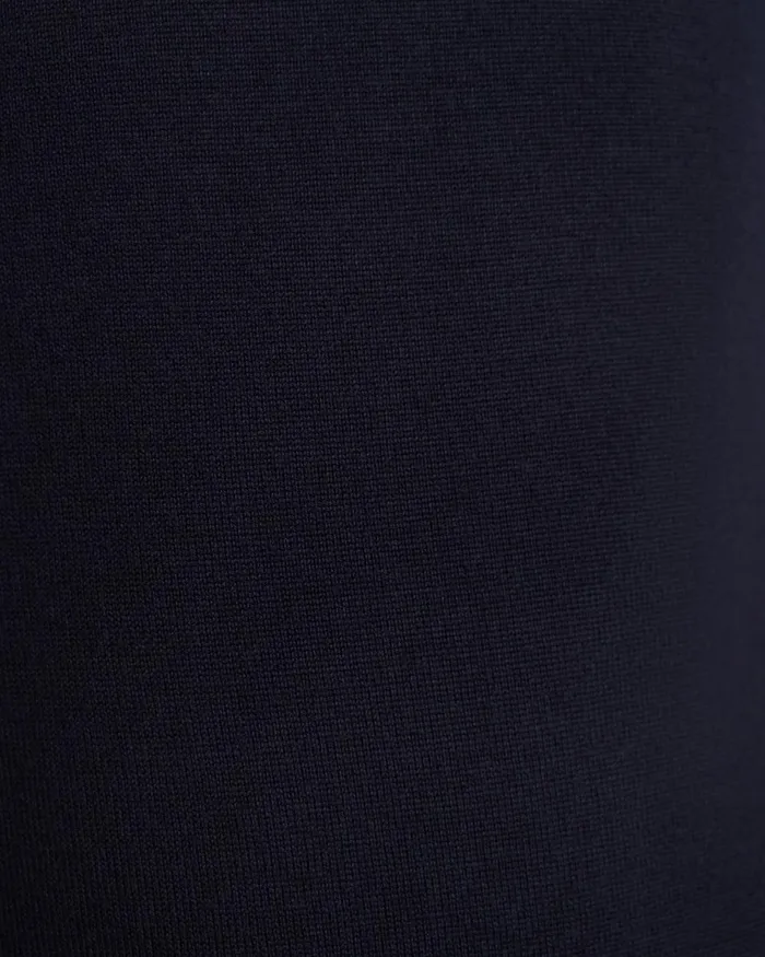 Men Sportscraft Knitwear Merino Crew Neck Knit Navy