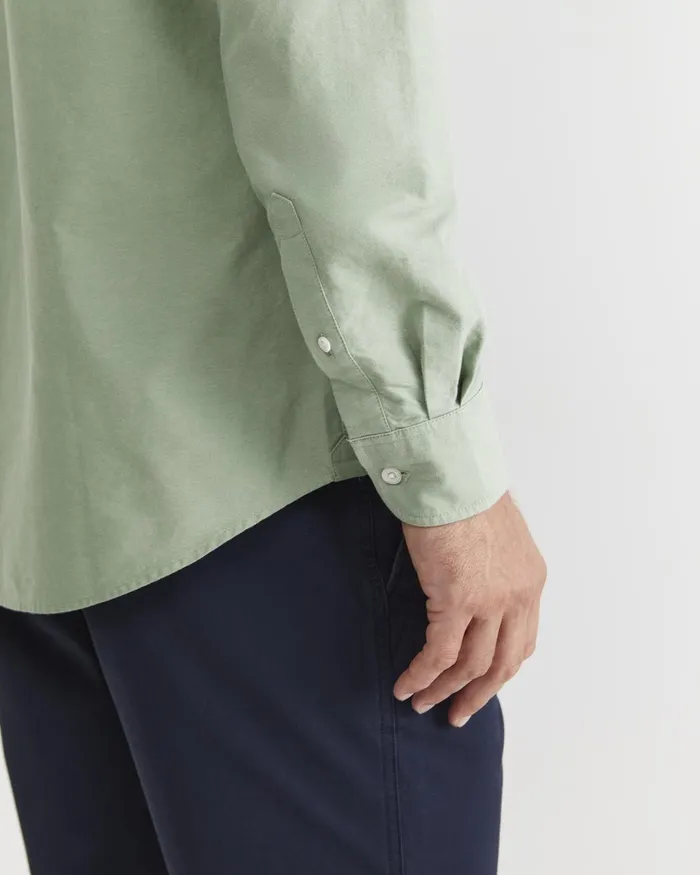 Men Sportscraft Shirts Oxford Long Sleeve Shirt Vine