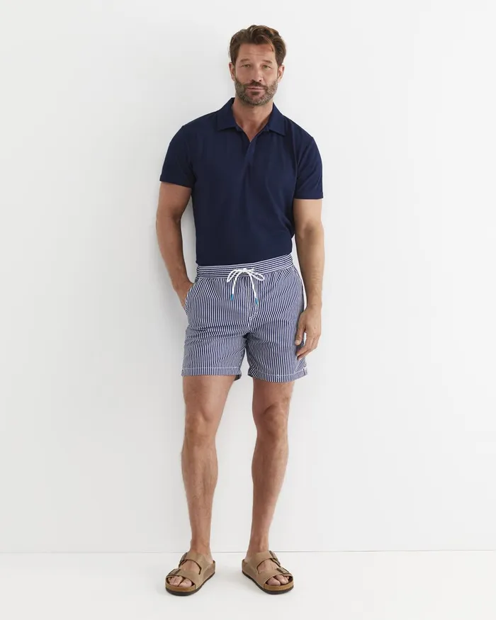 Men Sportscraft Swimwear Douglas Swim Short Blue Multi
