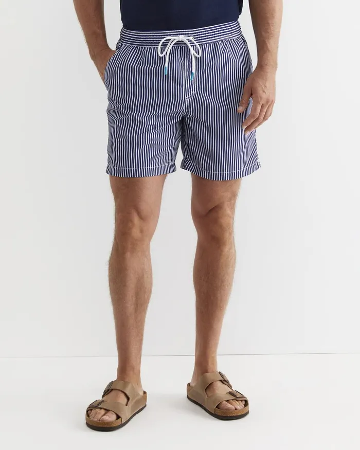Men Sportscraft Swimwear Douglas Swim Short Blue Multi