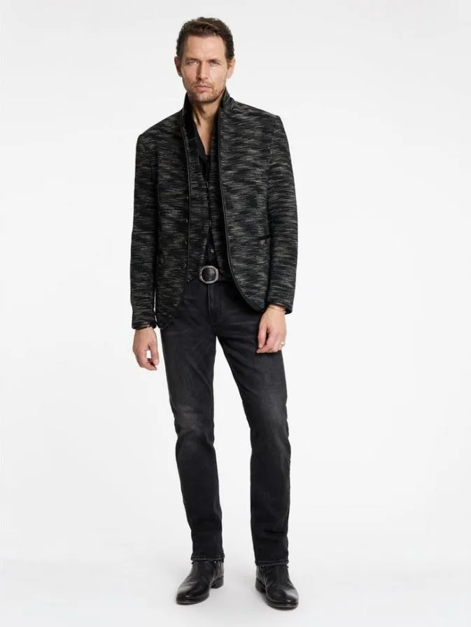 Men Suit Jackets John Varvatos HONE SHAWL COLLAR VEST Blackwhite