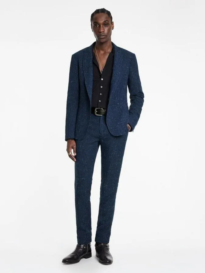 Men Suit Jackets John Varvatos LYNN JACKET Deep Blue