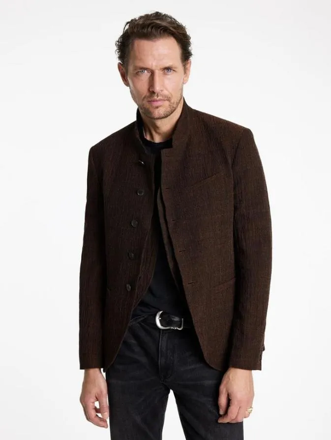 Men Suit Jackets John Varvatos MARINE JACKET Hazelnut