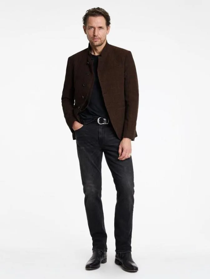 Men Suit Jackets John Varvatos MARINE JACKET Hazelnut