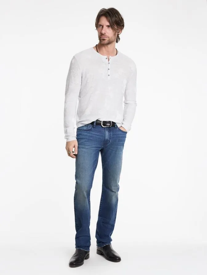 Men Sweaters John Varvatos AGUSTIN HENLEY Lt Grey Heat