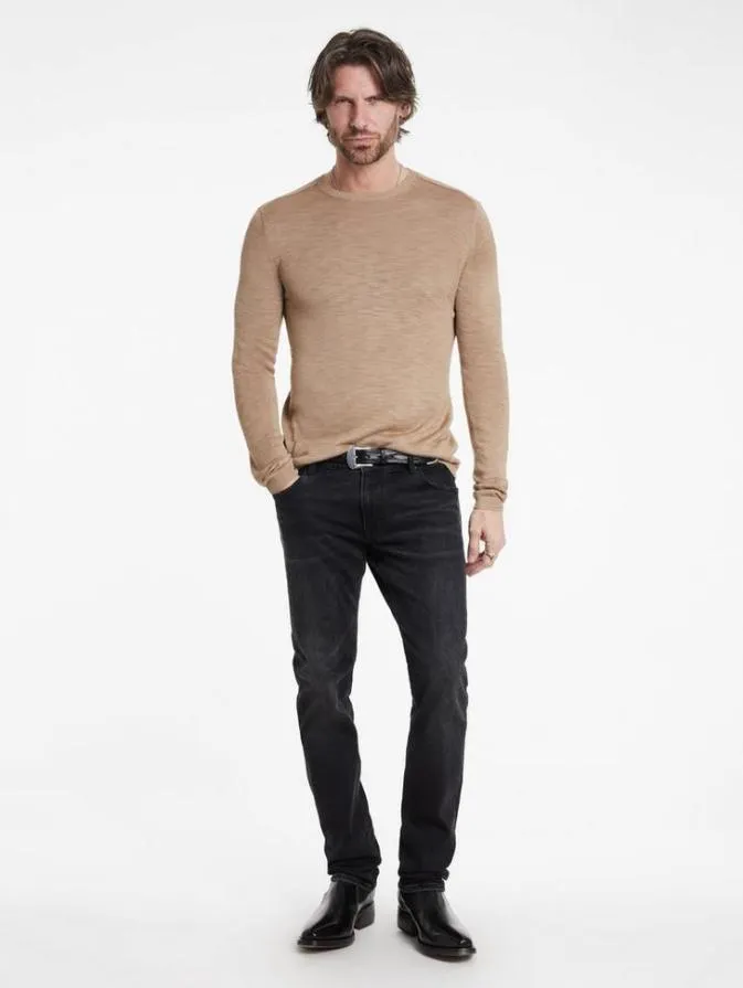 Men Sweaters John Varvatos AVEIRO CREW Almond