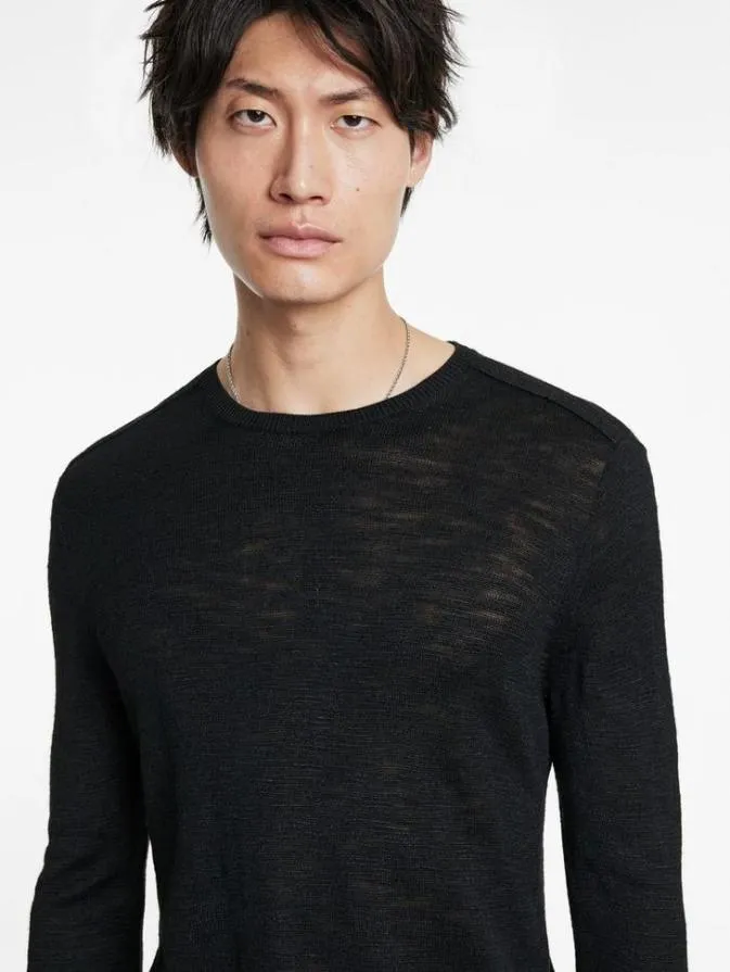 Men Sweaters John Varvatos AVEIRO CREW Black