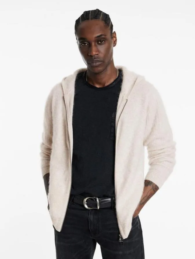 Men Sweaters John Varvatos CATHERINE HOODIE Cork