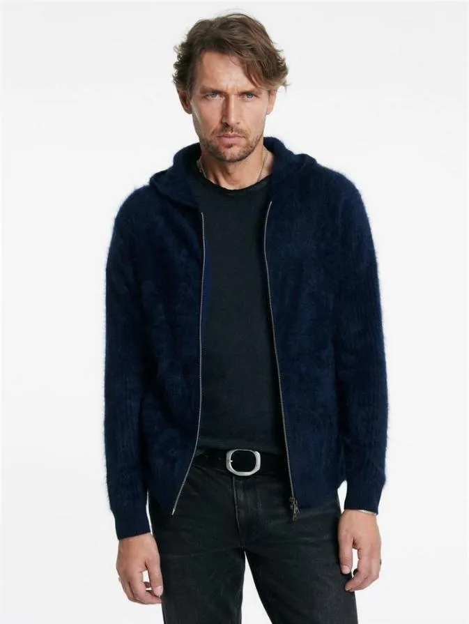 Men Sweaters John Varvatos CATHERINE HOODIE Midnight