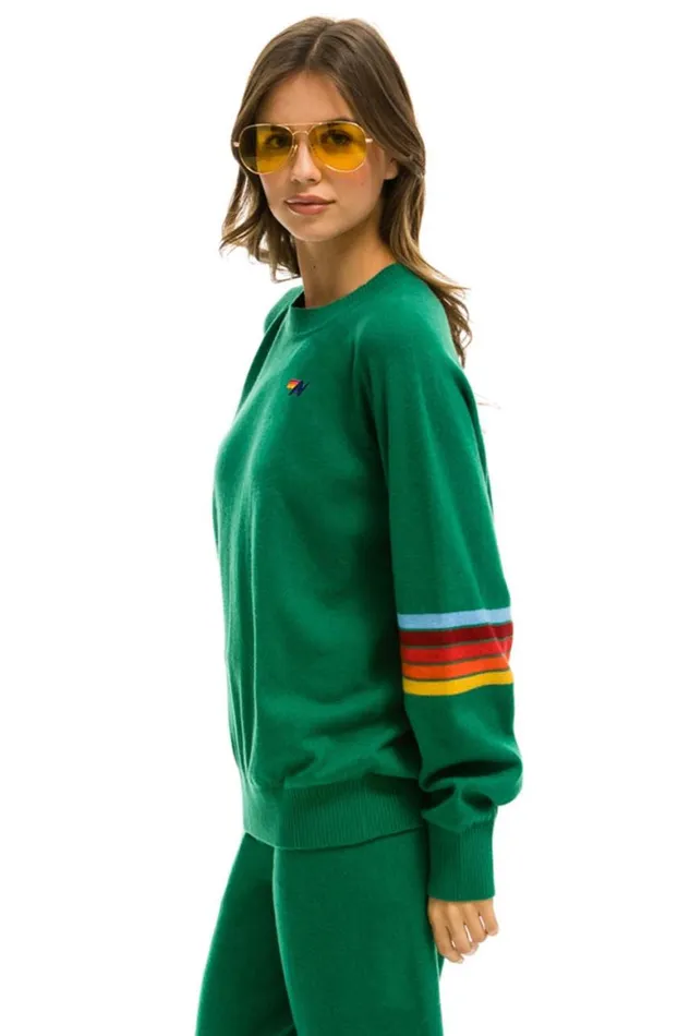 Men Sweatshirts Aviator Nation Rainbow Stripe Sleeve Unisex Cashmere Light Sweater 8211 Amazon