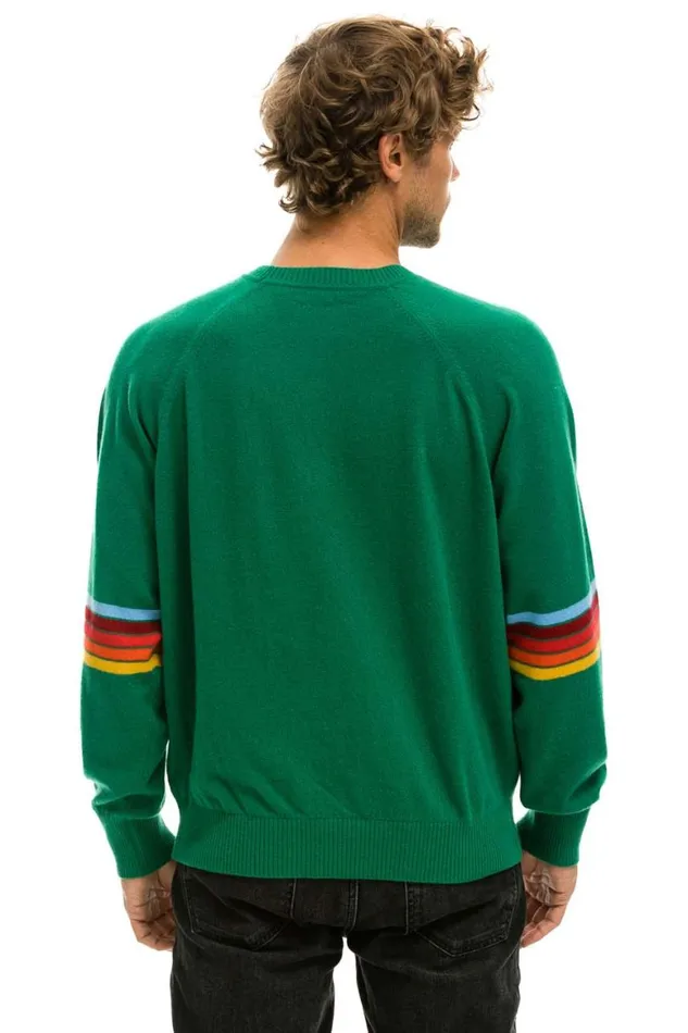 Men Sweatshirts Aviator Nation Rainbow Stripe Sleeve Unisex Cashmere Light Sweater 8211 Amazon