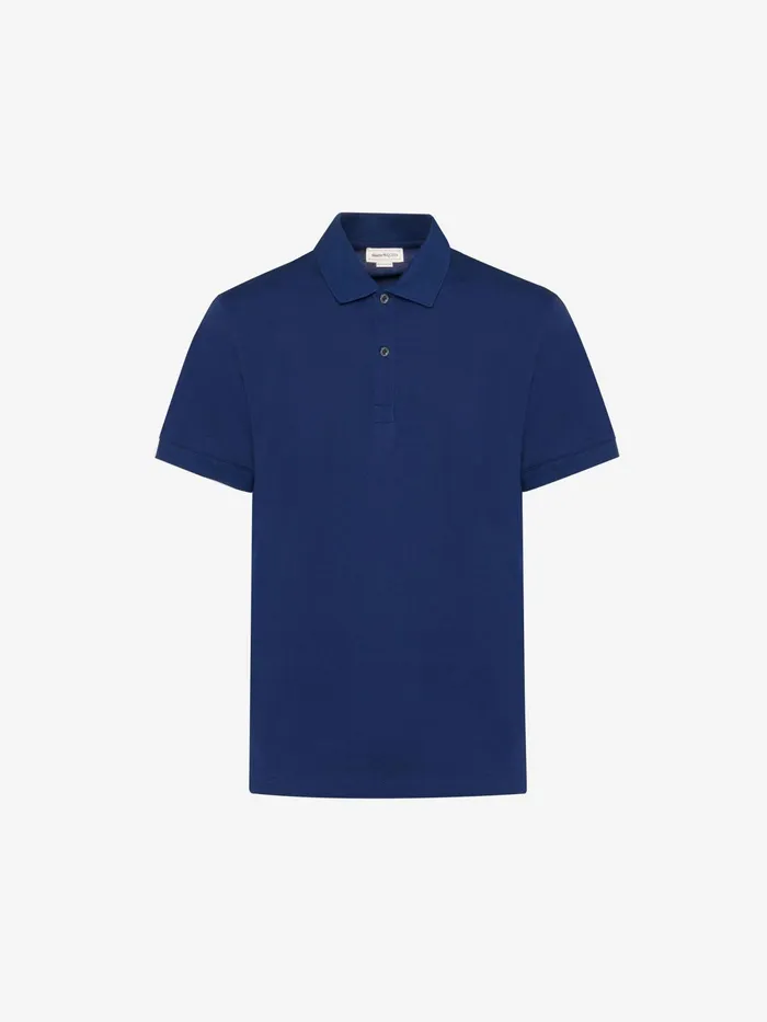 Men TShirts And Sweatshirts Alexander McQueen Polo Shirt Blue