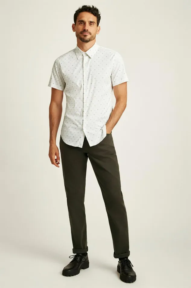 Men Tech Short Sleeve Shirt Blue Lilac Daisy Stamp Bonobos Short Sleeve Shirts Men Tech Short Sleeve Shirt Blue Lilac Daisy Stamp Bonobos Short Sleeve Shirts