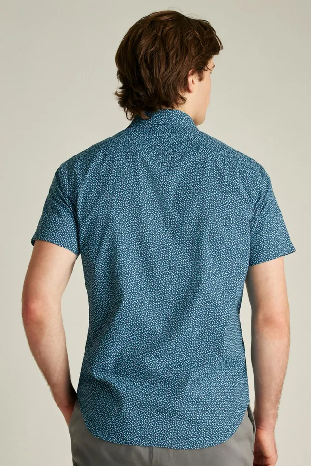 Men Tech Short Sleeve Shirt Navy Carbonation Bonobos Short Sleeve Shirts